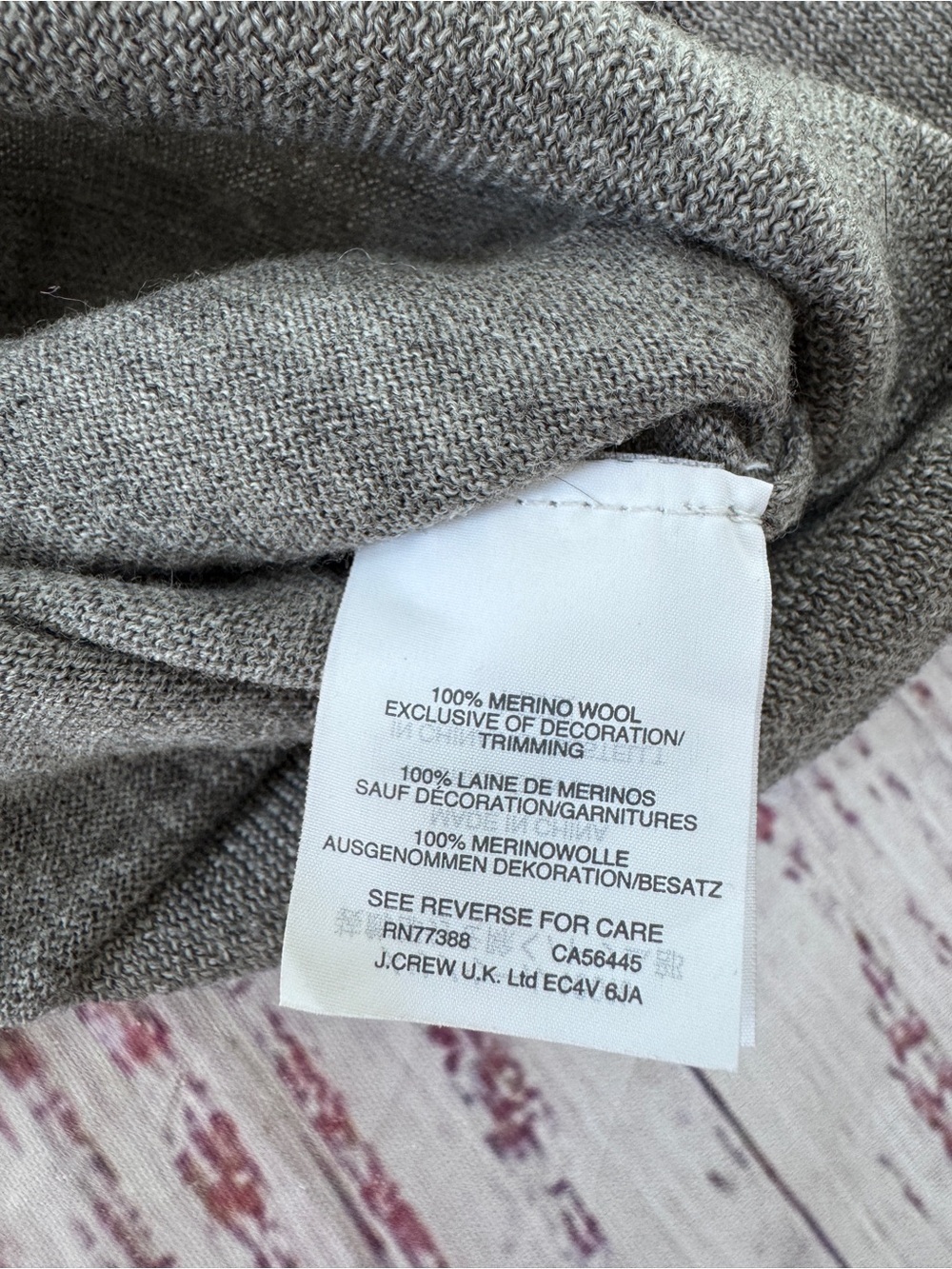 J. Crew Merino Wool Tippi Emoji
Sweater Gray Small EUC - Picture 5 of 9